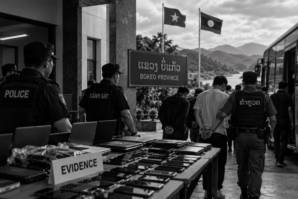 Vietnam Laos Online Fraud Investigation: Evidence Handover After Bokeo Raid